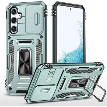 Ударостійкий чохол Camshield Army Ring для Samsung Galaxy A35 / A55 Light Green 777-04970 фото