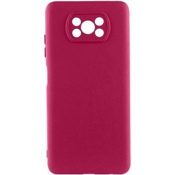 Чехол TPU GETMAN Liquid Silk Full Camera для Xiaomi Poco X3 NFC / Poco X3 Pro Бордовый / Marsala ILSO-00000073796-1 фото