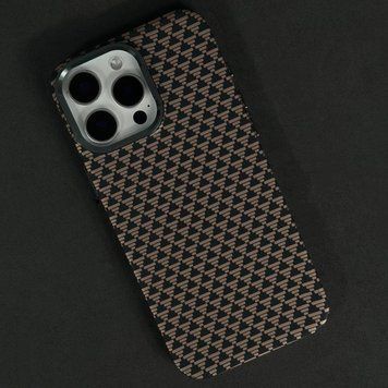 Чохол Elite Carbon Matte BOX Magnetic для iPhone 16 Pro Pyramid Brown 208-06337 фото