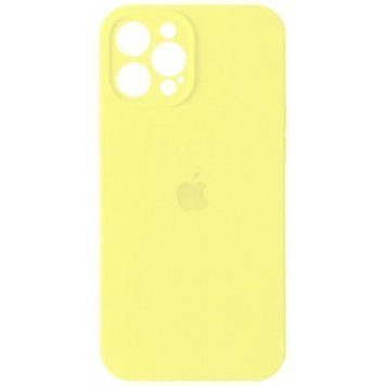 Силиконовый чехол с закрытой камерой для iPhone 12 Pro Yellow 208-00815 фото