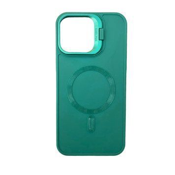 Силиконовый чехол с MagSafe для iPhone 12/12 Pro Dark Green 777-01323 фото