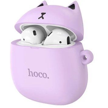 Бездротові навушники HOCO EW45 True wireless stereo headset Lilac Cat 6931474789228 фото
