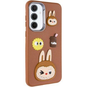 Чохол TPU Leather Toys для Xiaomi Poco X5 Pro 5G / Note 12 Pro 5G Labubu / Brown 555-00862 фото