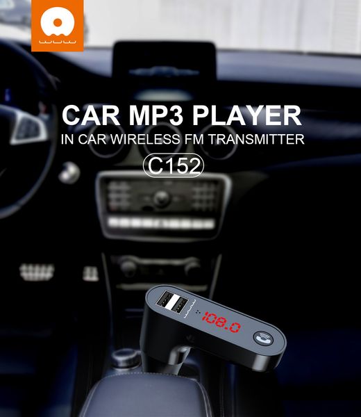 FM-модулятор/Автомобильное зарядное устройство для WUW C152 2USB 2.4A Bluetooth Черный 215-00002 фото