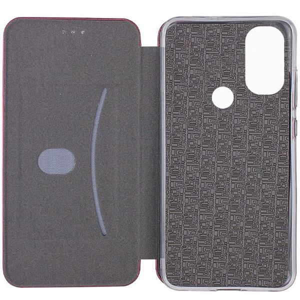 Шкіряний чохол-книжка Classy для Motorola Moto E40 Maroon 777-05620 фото