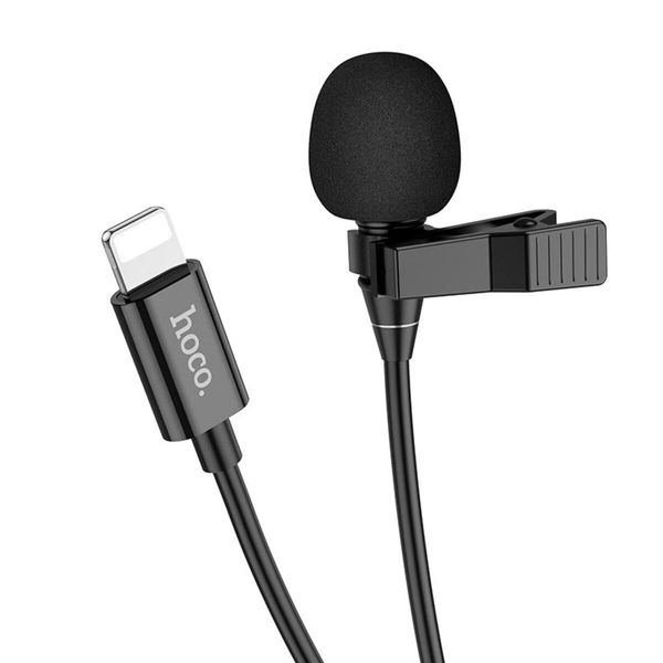 Микрофон-петличка HOCO L14 iP Lavalier microphone Black 656-00813 фото