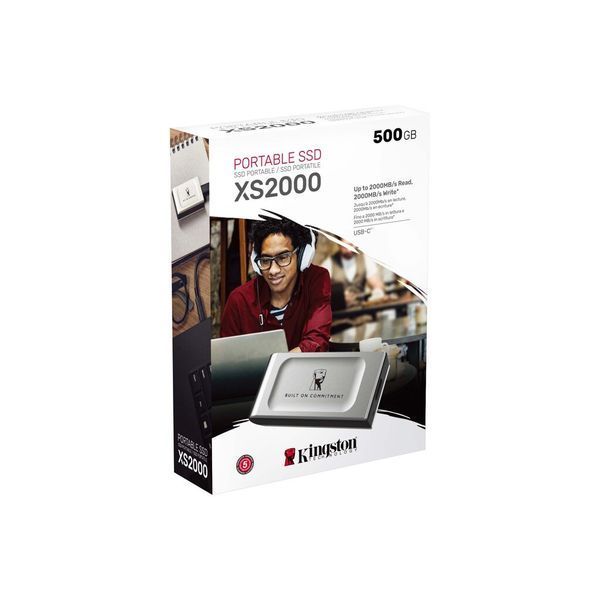 Портативний SSD Kingston XS2000 BOC 500GB USB 3.2 Gen2 (2x2) Type-C 3D NAND SXS2000/500GA фото