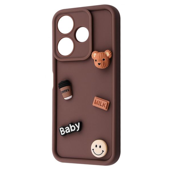 Чохол Pretty Things Case для Xiaomi Redmi 13 4G/Poco M6 4G/Note 13R Brown/Bear 777-01623 фото