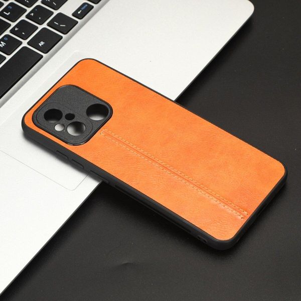 Чехол Cosmiс Leather Case для Xiaomi Redmi 12C/Poco С55 Orange 666-00158 фото