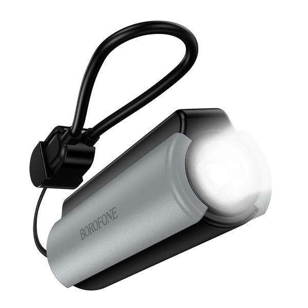 Зовнішній акумулятор BOROFONE BJ87 Star power bank with flashlight and cable(5000mAh) Black 6941991126901 фото