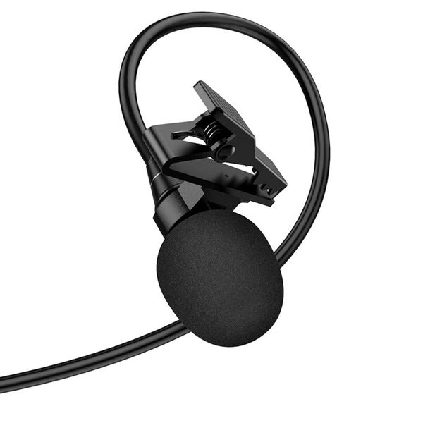 Мікрофон-петличка HOCO L14 iP Lavalier microphone Black 656-00813 фото