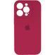 Силіконовий чохол з закритою камерою для iPhone 16 Pro Max Maroon 666-01315 фото