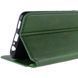 Кожаный чехол-книжка GETMAN Cubic для Xiaomi Poco F5 / Note 12 Turbo Зелёный 555-01805 фото 6