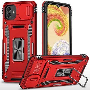 Ударостійкий чохол Camshield Army Ring для Samsung Galaxy A05 Red 777-05021 фото