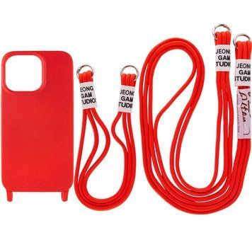 Чехол TPU two straps California для iPhone 12 Pro Max Red 208-05634 фото