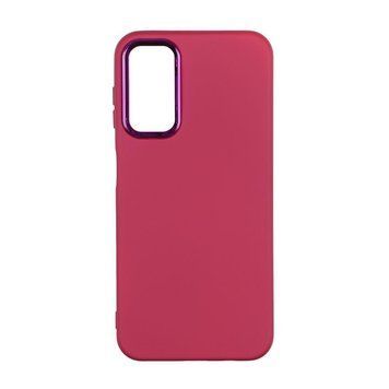 Чохол Silicone Cover Metal frame для Samsung Galaxy A14 4G (A145) / A14 5G (A146) Maroon 208-03418 фото