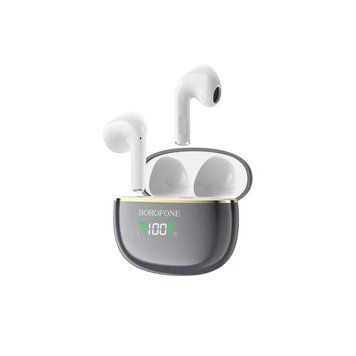 Бездротові навушники BOROFONE BW30 Cheerful true wireless BT headset Bright Metal Gray 656-02068 фото