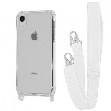 Чохол WAVE Clear Case With Strap для Iphone Xr White 208-05304 фото