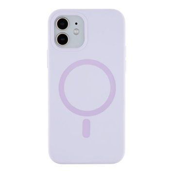 Чехол Glow Silicone Case with Magsafe для iPhone 12/12 Pro Light purple 214-03837 фото