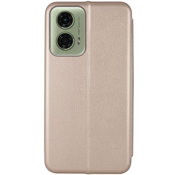 Шкіряний чохол-книжка Classy для Motorola Moto G24 / G04 / E14 Gold 777-05571 фото
