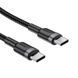 Кабель ACEFAST C22-03, Type-C to Type-C, 60W, 3A, 1.2m, Nylon Braid, Aluminum Alloy + TPE connectors, Black 6974316285137 фото 4