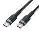 Кабель ACEFAST C22-03, Type-C to Type-C, 60W, 3A, 1.2m, Nylon Braid, Aluminum Alloy + TPE connectors, Black 6974316285137 фото 3