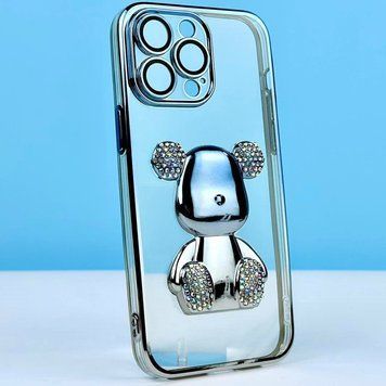 Чехол Bear Gradient Diamond для iPhone 14 Pro Blue 208-04607 фото