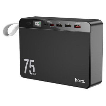 Зовнішній акумулятор HOCO J94 Overlord 22.5W fully compatible power bank(75000mAh) Black 656-01177 фото