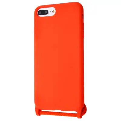 Силиконовый чехол CORD для iPhone 8 Plus/7 Plus с шнурком Красный 208-01321 фото