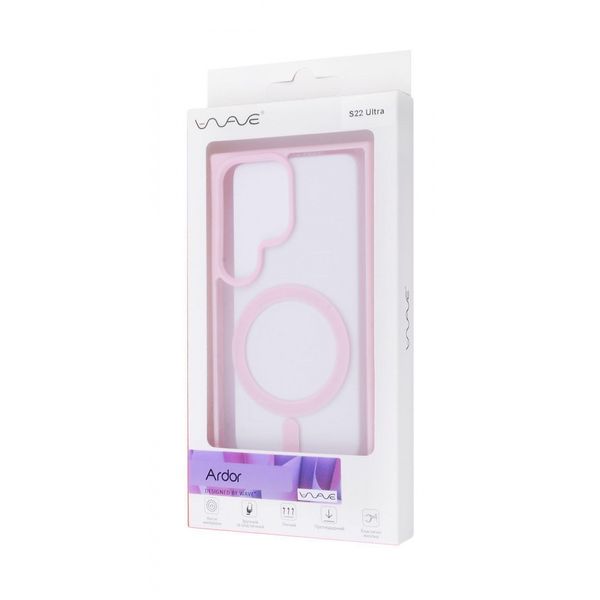 Чохол WAVE Ardor Case with MagSafe Samsung Galaxy S22 Ultra Pink Sand 777-00554 фото