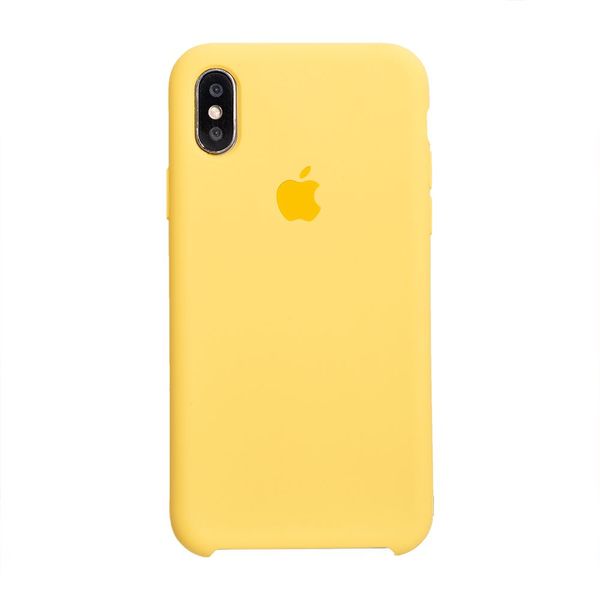 Силиконовый чехол для iPhone X/XS Yellow 208-00094 фото