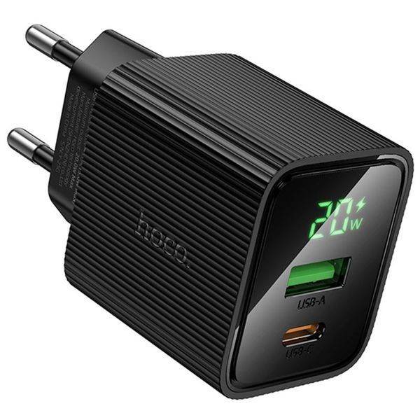 МЗП Hoco CS83A Excellent with digital display PD20W+QC3.0 (1USB-A/1C) Black ILSO-00000081987-1 фото
