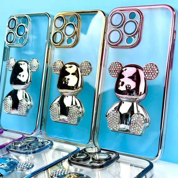 Чехол Bear Gradient Diamond для iPhone 14 Pro Blue 208-04607 фото