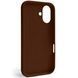 Чохол Silicone Case Full Protective для Apple iPhone 17 (6.3) Коричневий / Brown 208-06637 фото 2