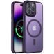 Чехол TPU+PC Metal Buttons with MagSafe Colorful для Apple iPhone 12 Pro / 12 (6.1") Dark Purple 555-03106 фото