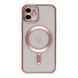 Чохол TPU Metallic Chrome Full Camera with Magsafe для iPhone 11 Rose 214-02836 фото