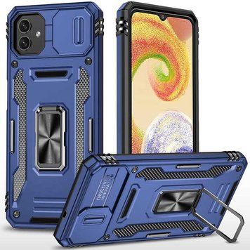 Ударостійкий чохол Camshield Army Ring для Samsung Galaxy A05 Navy Blue 777-05023 фото
