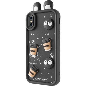 Чохол TPU Toys Case with Ears для Apple iPhone X / XS (5.8") Black 208-05412 фото
