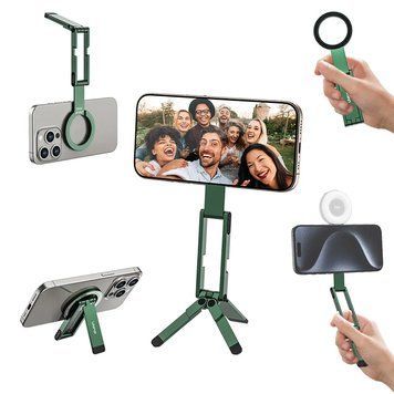 Тримач телефона Ulanzi MA60 Foldable Magnetic Phone Tripod (Green) S036 фото