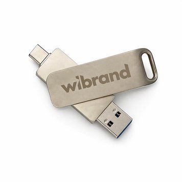 Портативний SSD Wibrand Wolf 2TB USB 3.2 Gen.2 Type-C/Type-A Read/Write 1000MB/s Silver WIEXSSD/WO2TB фото