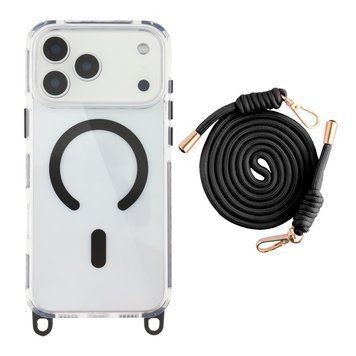 Чохол TPU+PC LanyardCase with MagSafe для iPhone 17 Pro Black 2020000499862 фото