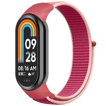 Ремінець Nylon New для Xiaomi Mi Band 8/9/10 Pomegranate Red / Pink 212-01771 фото