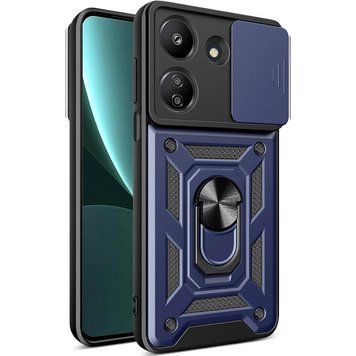Ударостійкий чохол Camshield Serge Ring для Xiaomi Redmi 13C / Poco C65 Blue 777-04454 фото