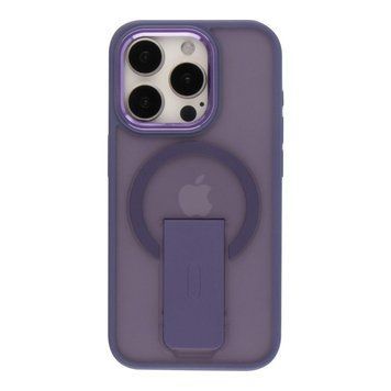 Чохол TPU+PC FlexGuard Magnetic Ring Stand для iPhone 15 Pro Dark Purple 757-00403 фото