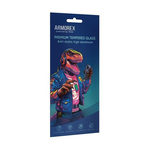 Захисне скло ARMOREX 5D High-Alum AntiDust для iPhone 12/12 Pro Чорний 204-00373 фото