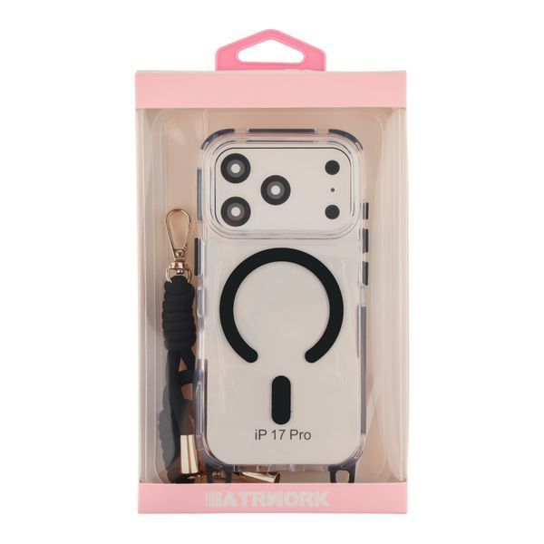 Чохол TPU+PC LanyardCase with MagSafe для iPhone 17 Pro Black 2020000499862 фото