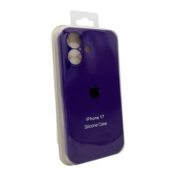Силіконовий чохол з закритою камерою для iPhone 17 Dark Purple 666-04191 фото