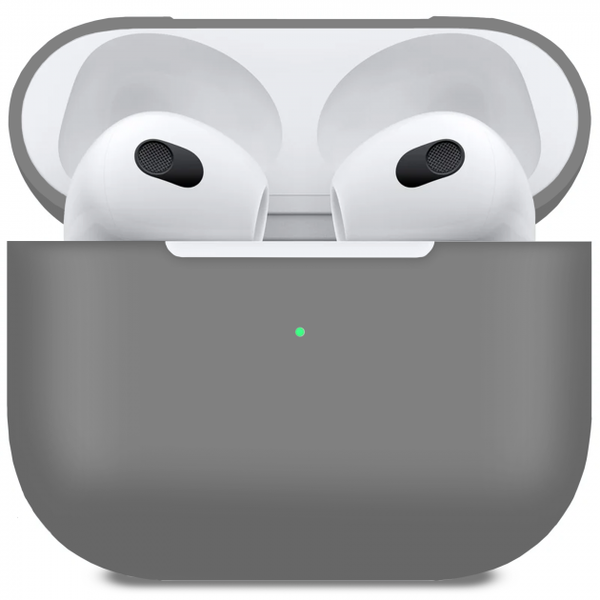 Силиконовый чехол для наушников AirPods 3 Grey 203-00041 фото