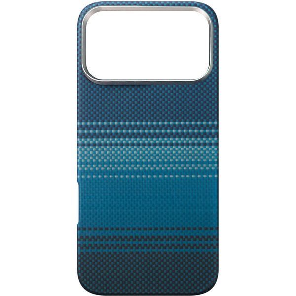 Чехол PC Carbon Protection Slim with MagSafe для Apple iPhone 17 Pro Max (6.9") Blue 214-04806 фото