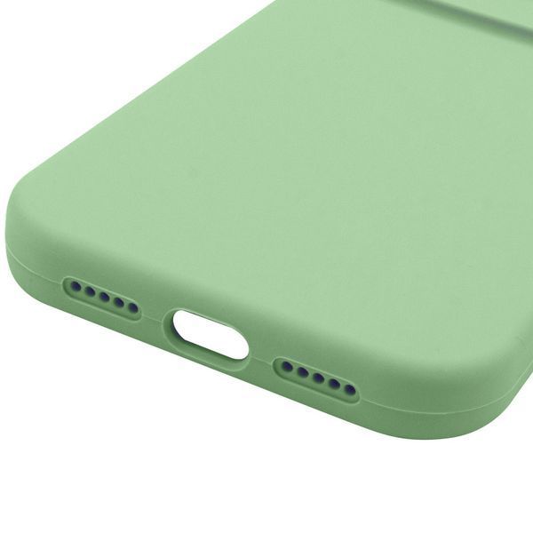 Силіконовий чохол Silk Full Camera Protective для Apple iPhone 16 (6.1") Pistachio 777-09607 фото